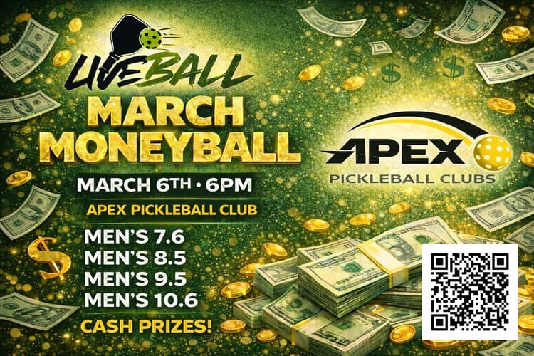 Liveball March Moneyball @ Apex PB Clubs
