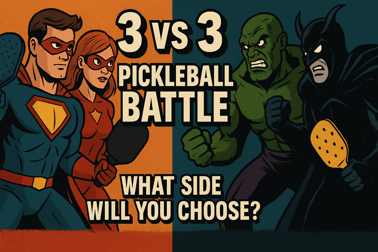 3 vs 3 Pickleball Battle