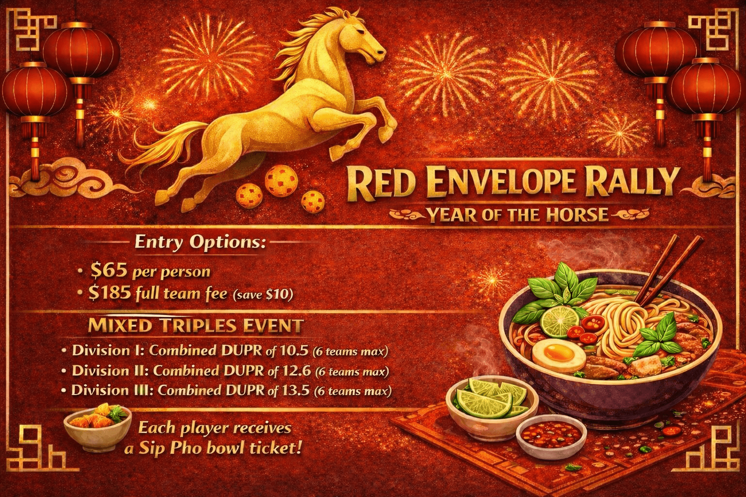 Rally Bees Presents: Red Envelope Rally Year Of The Horse