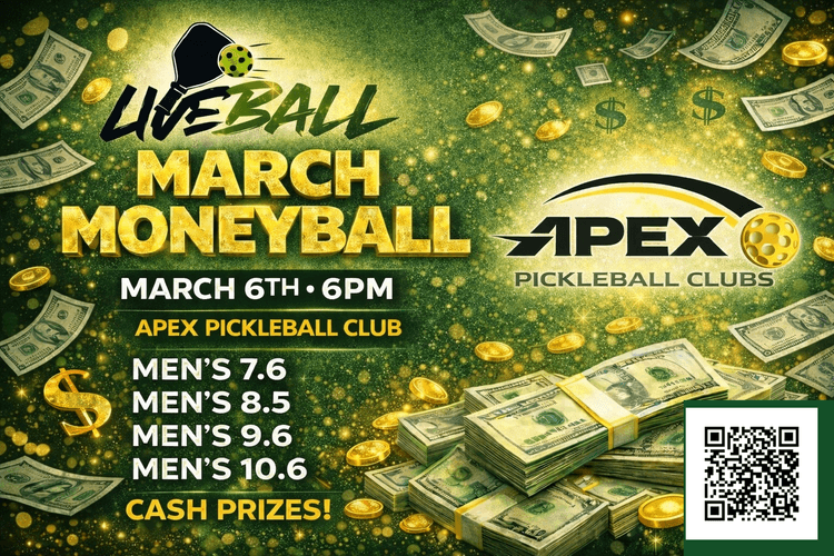 Liveball March Moneyball @ Apex PB Clubs