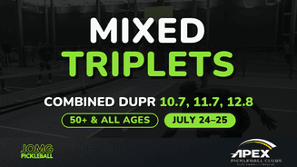 MIXED TRIPLETS AT APEX PICKLEBALL CLUBS