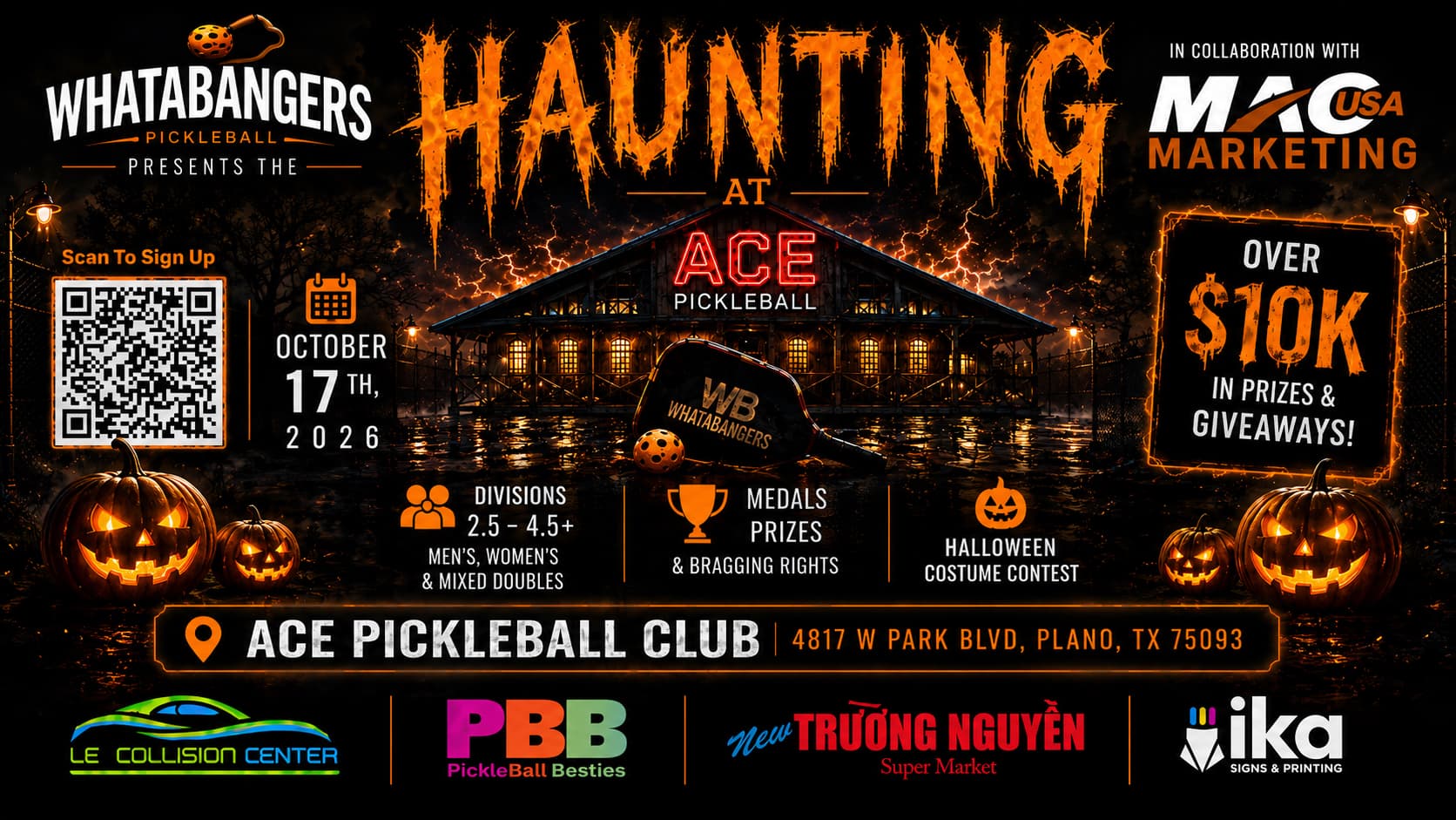 The Haunting of ACE Plano by WhataBangers - Total Prize Valued at $10000 