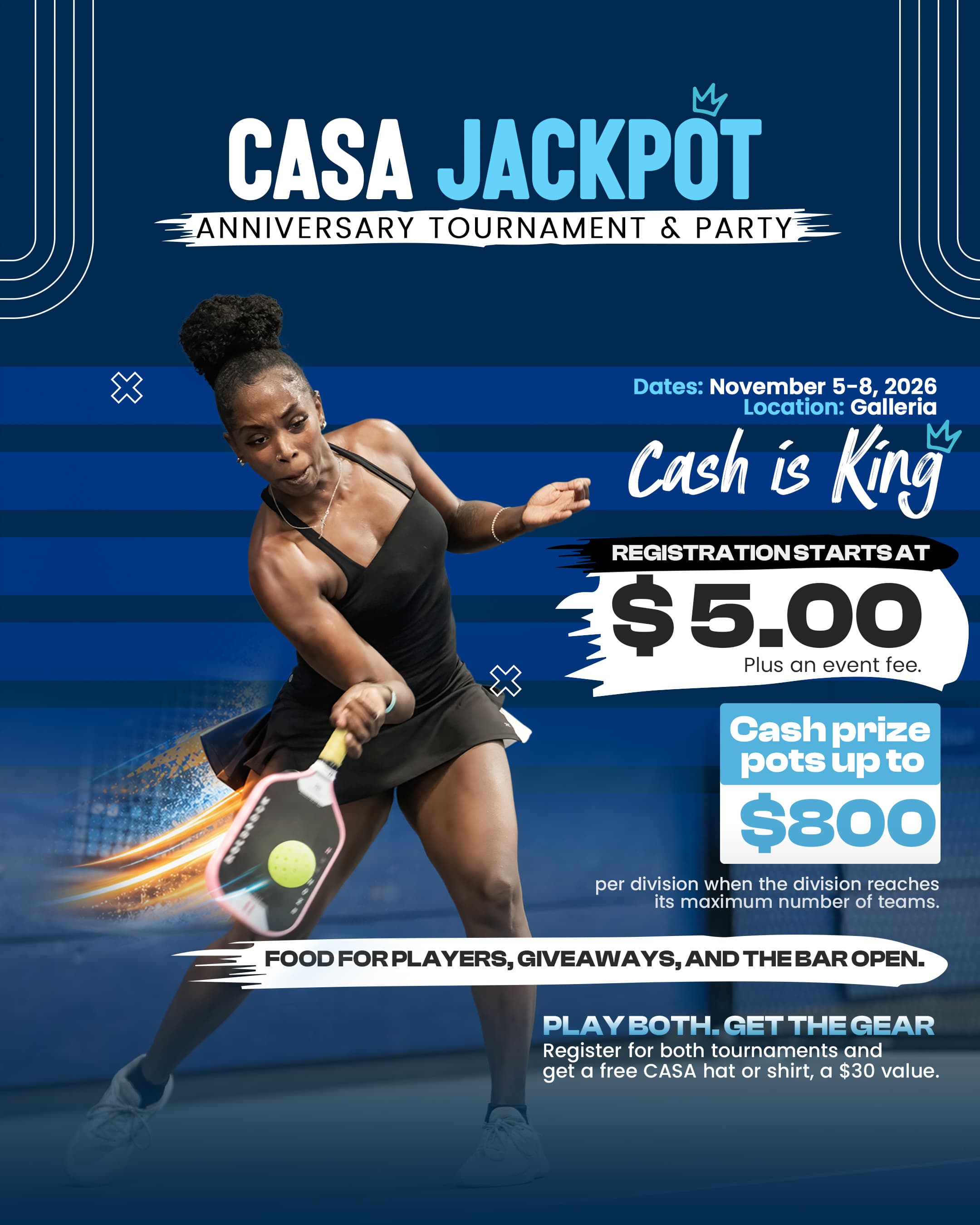CASA Jackpot — Galleria | Anniversary Tournament & Party
