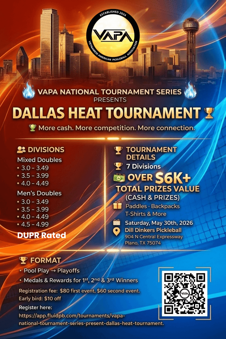 VAPA National Tournament Series Present: Dallas Heat Tournament - $6K Purse 💰