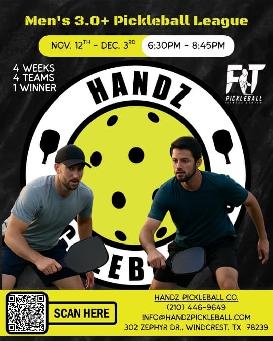 HANDZ Men's 3.0+ Pickleball League