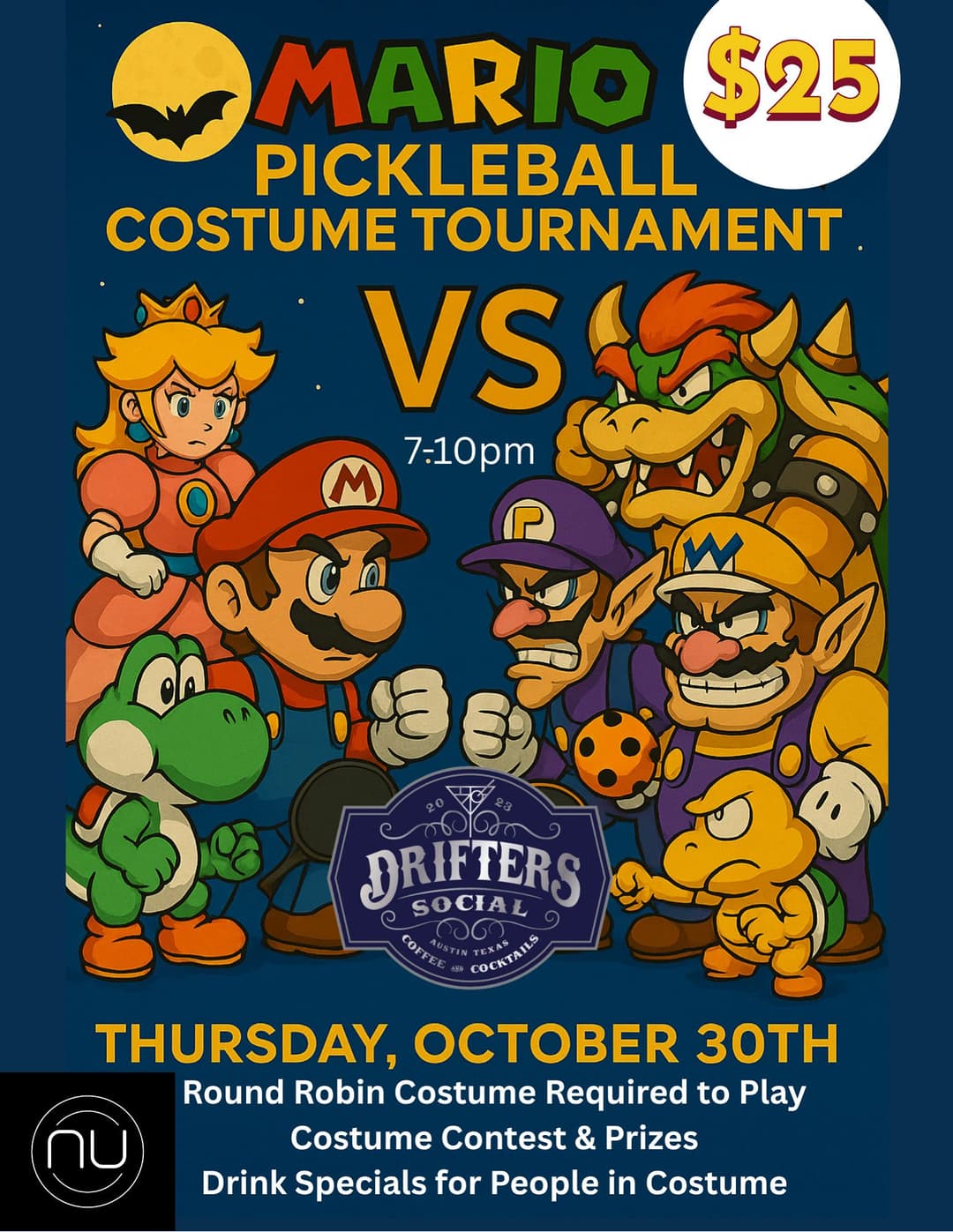 Mario Pickleball Costume Party 