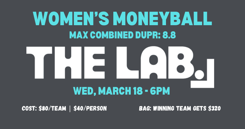 Women's Moneyball — Max DUPR 8.8